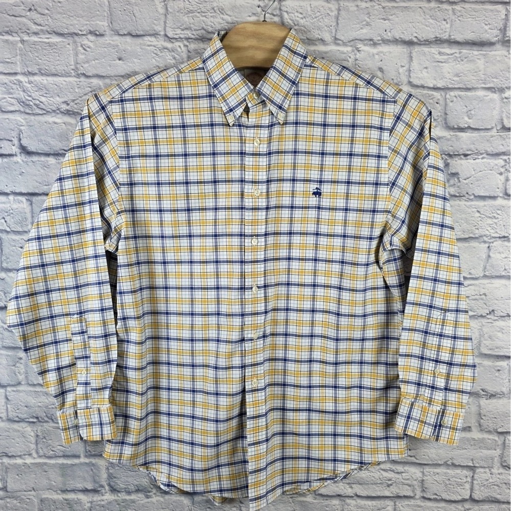 Lot Of 2 Brooks Brothers Shirt Men Multicolor Plaid Long Sleeve Non Iron Large - Picture 9 of 13